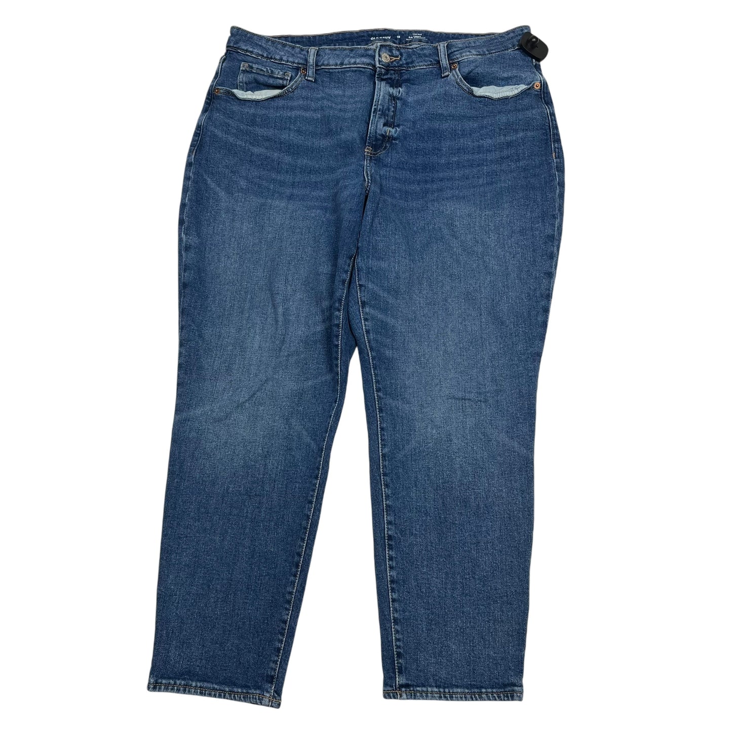 Jeans Straight By Old Navy In Blue Denim, Size: 18