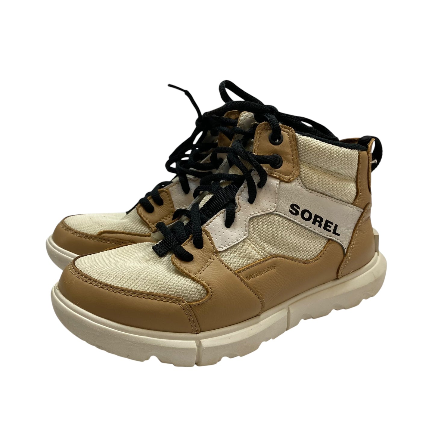 Shoes Sneakers By Sorel In Cream & Tan, Size: 6.5