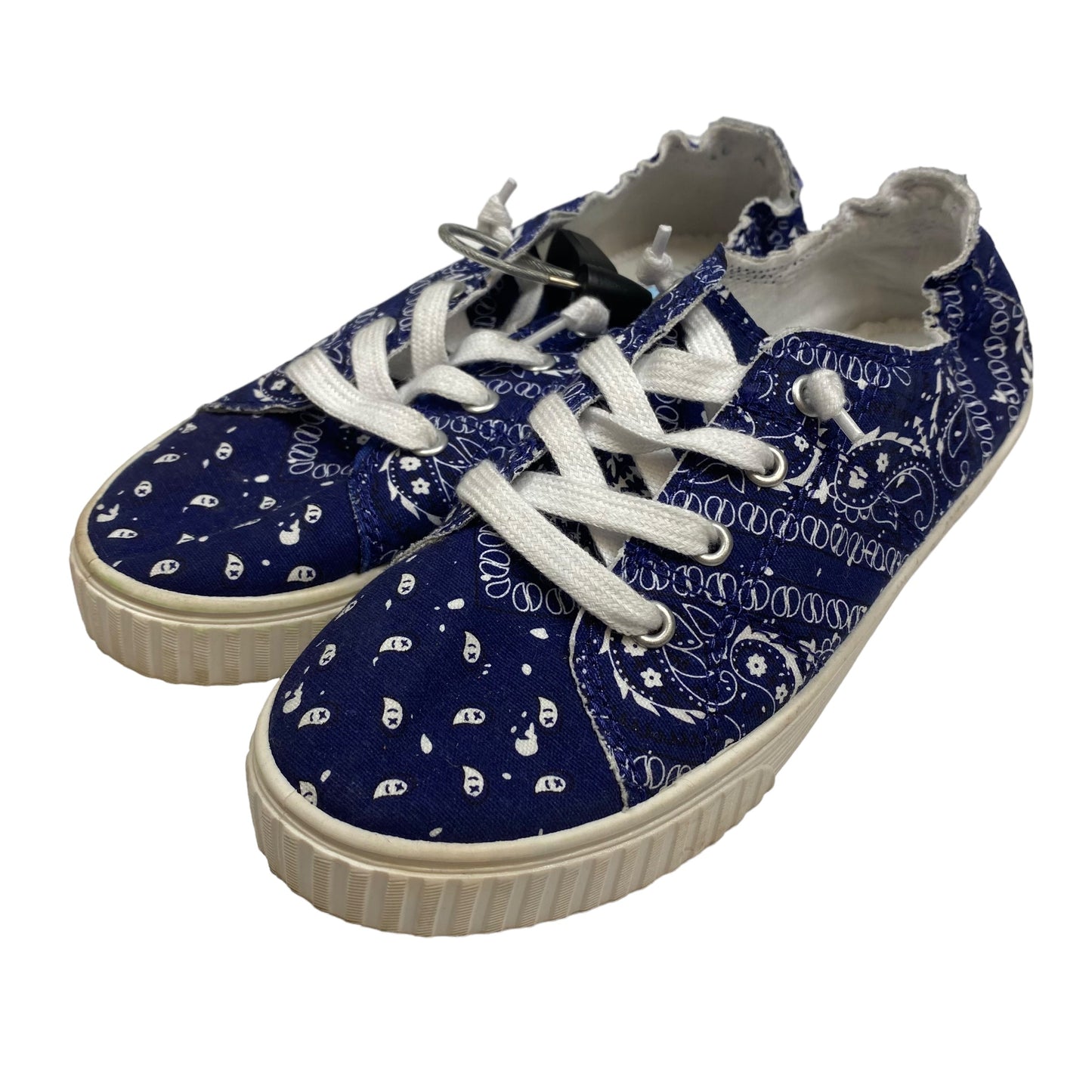 Blue Shoes Sneakers Madden Girl, Size 6