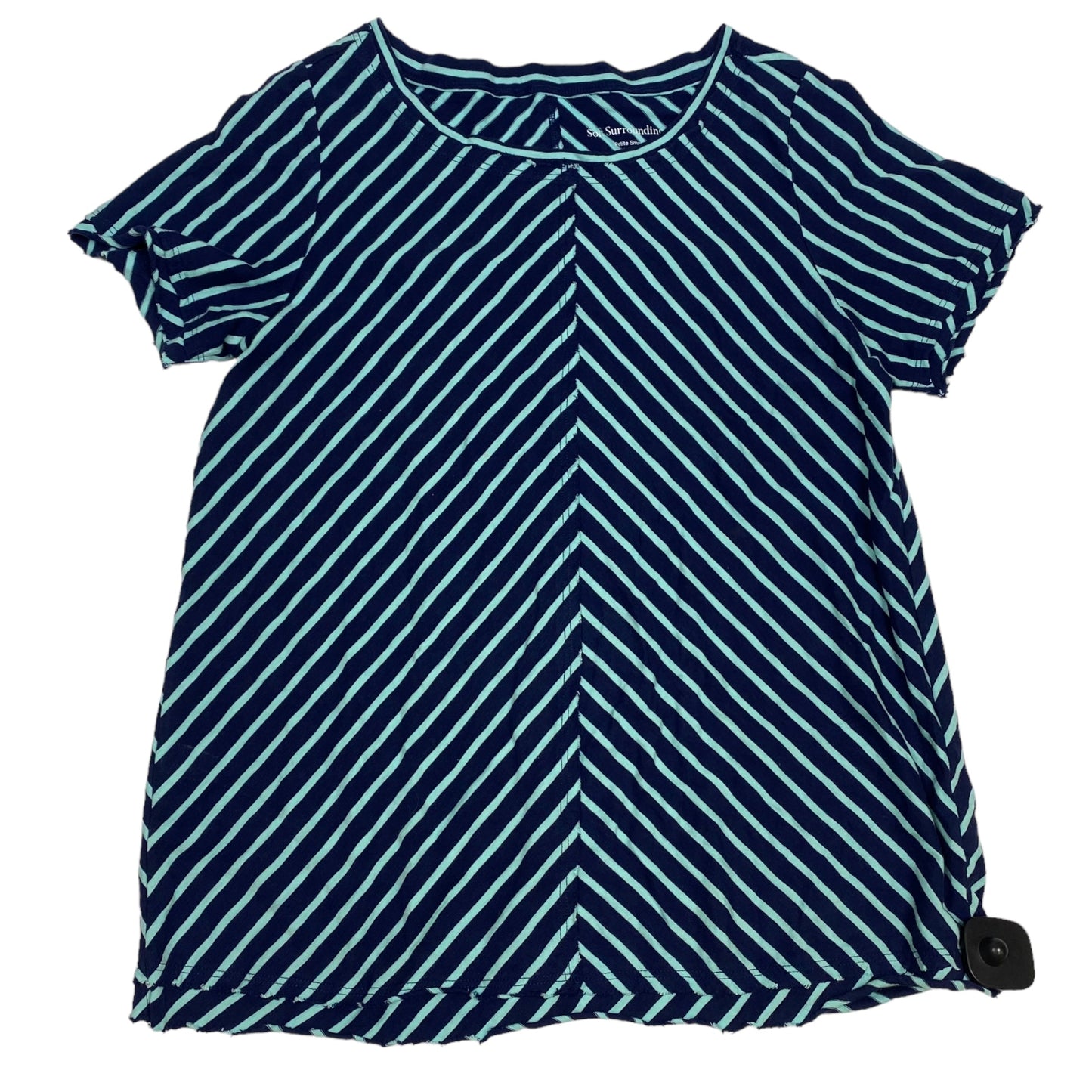 Top Short Sleeve By Soft Surroundings In Blue, Size: S