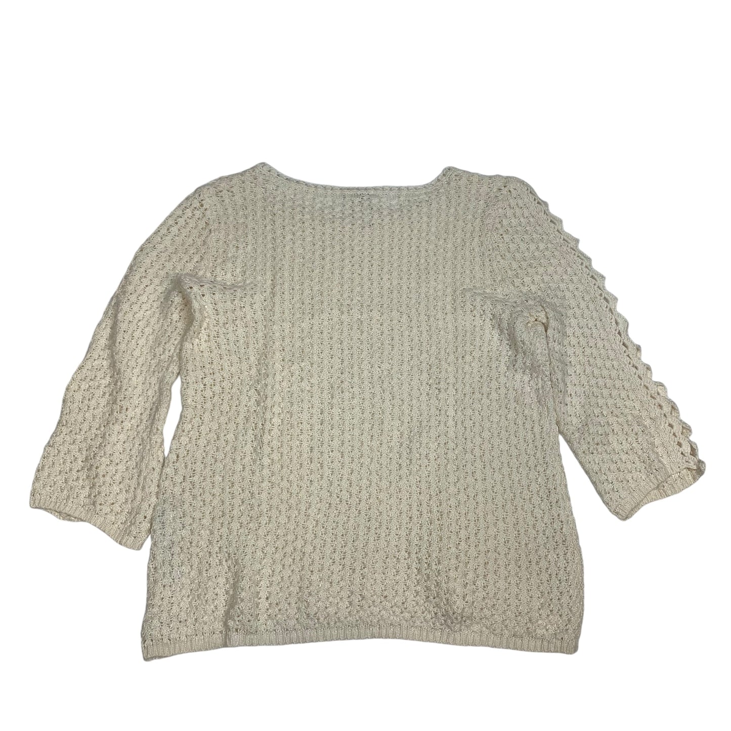 Sweater By Chicos In Cream, Size: M