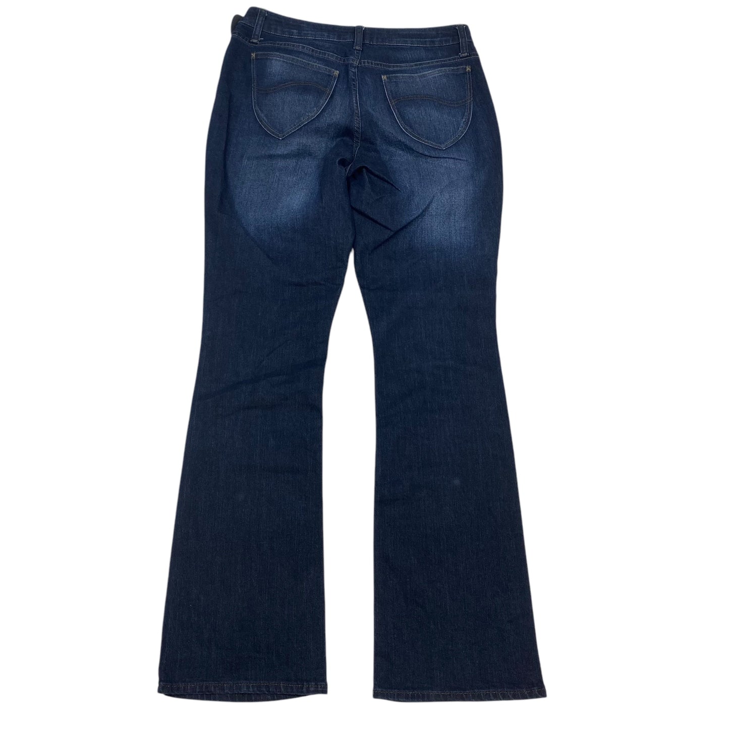 Jeans Boot Cut By Lee In Blue Denim, Size: 10