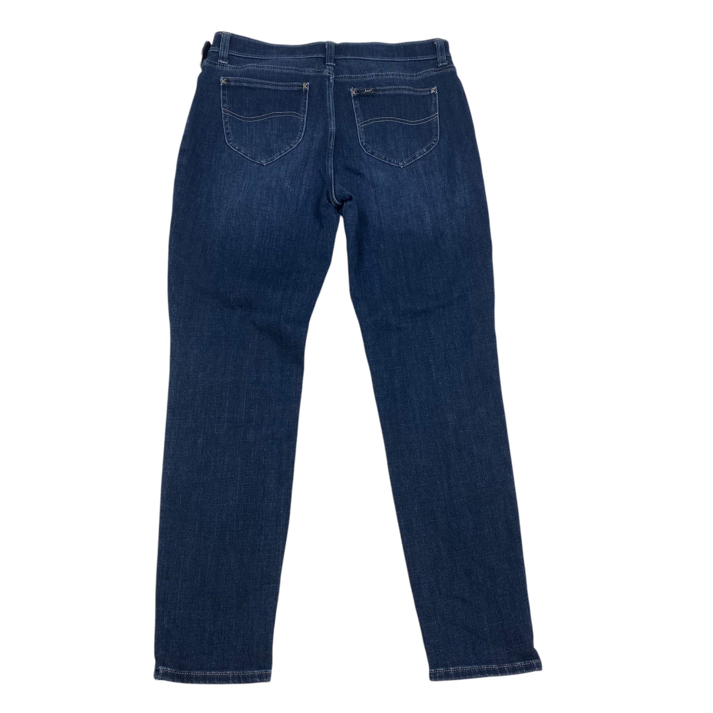 Jeans Skinny By Lee In Blue Denim, Size: 12