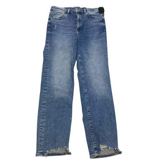 Jeans Straight By H&m In Blue Denim, Size: 8