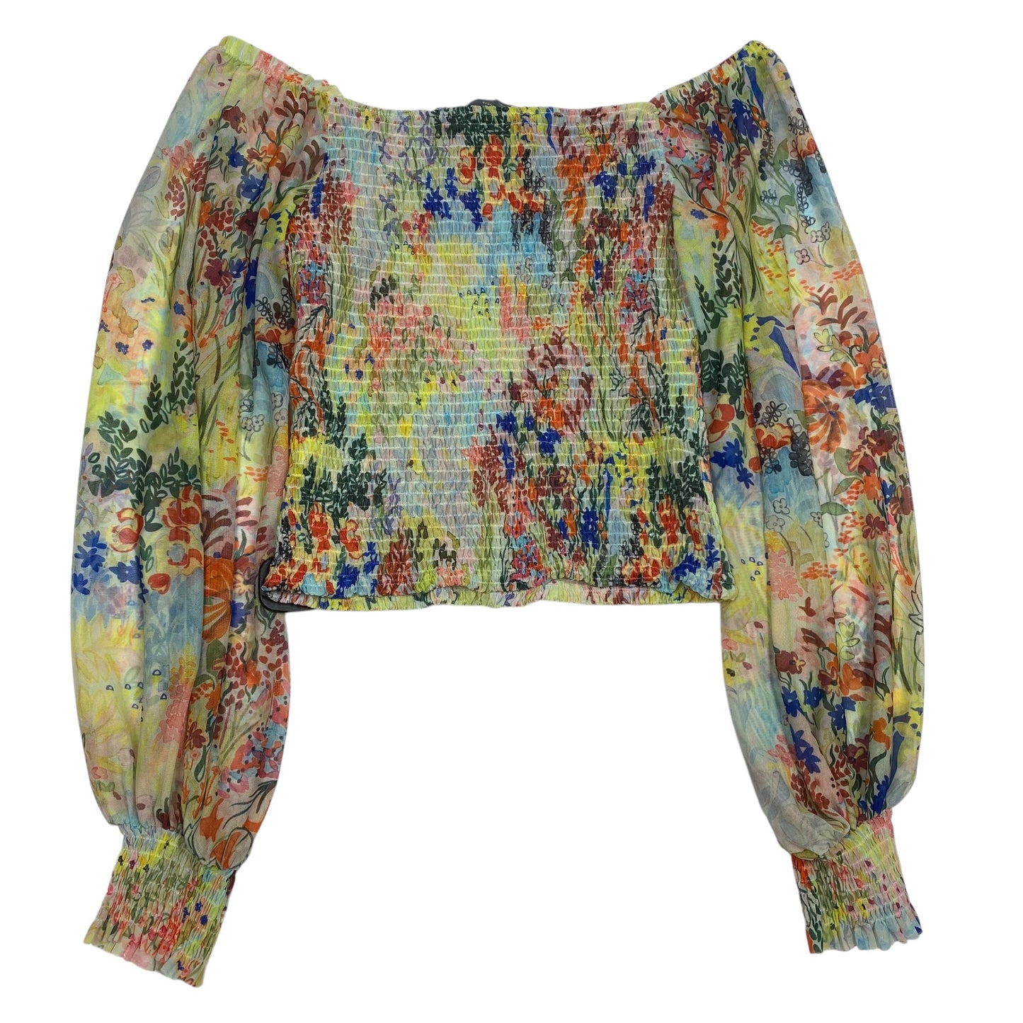 Top Long Sleeve By Anthropologie In Multi-colored, Size: M