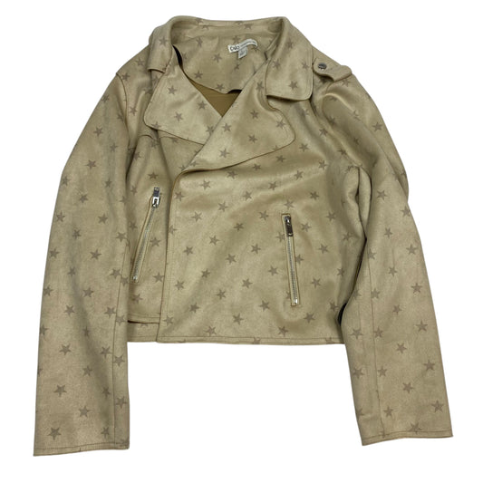 Jacket Moto By Cato In Cream, Size: L