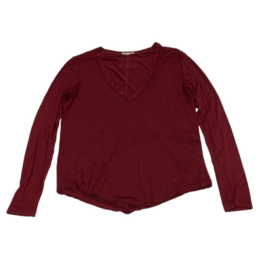 Top Long Sleeve By We The Free In Red, Size: L