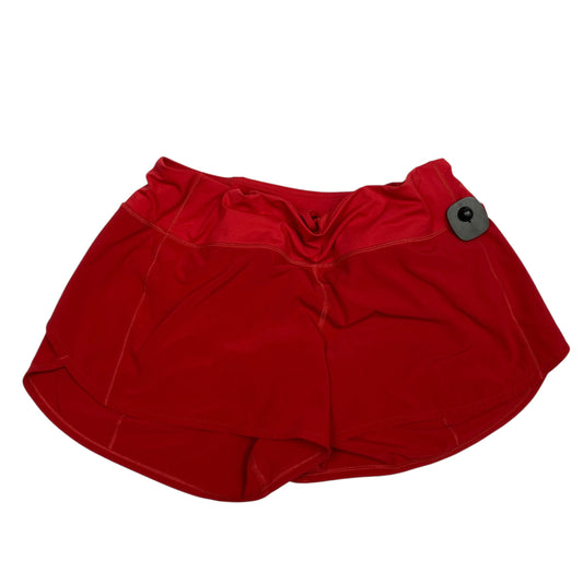 Athletic Shorts By Lululemon In Red, Size: 14