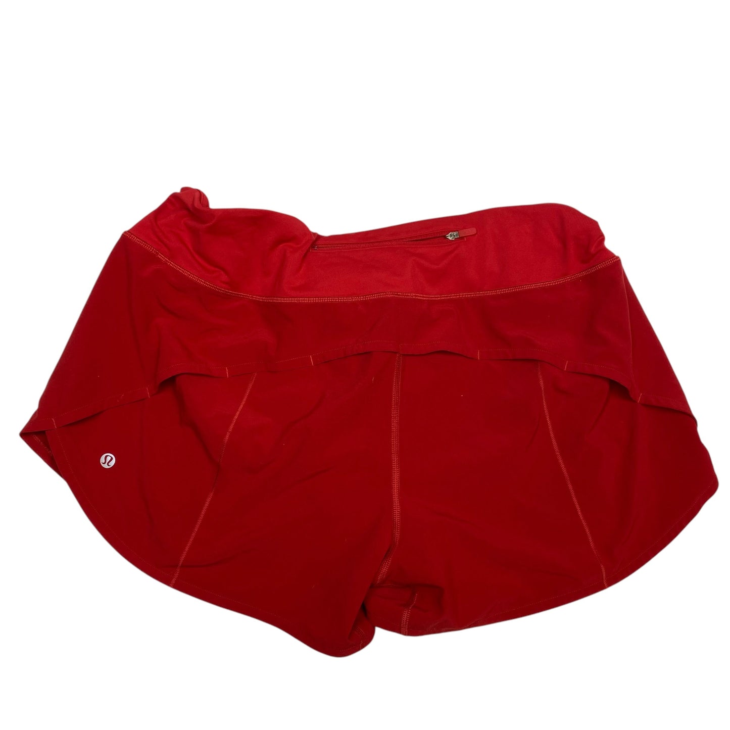 Athletic Shorts By Lululemon In Red, Size: 14