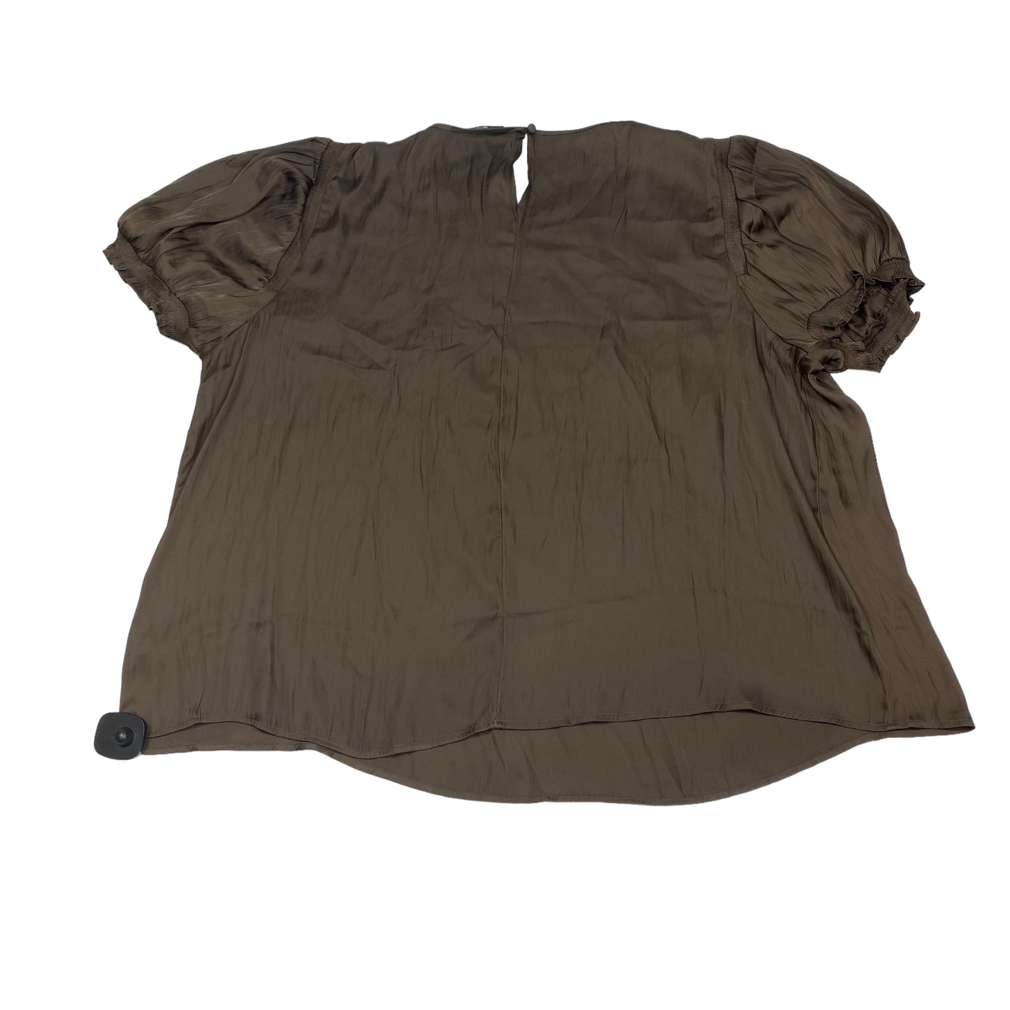 Brown Blouse Short Sleeve Lane Bryant, Size 4x