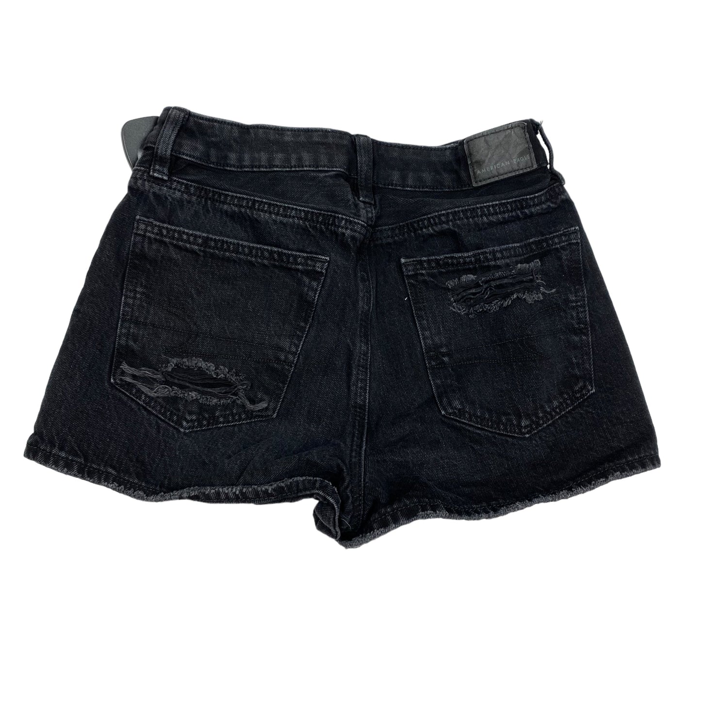 Black Denim Shorts American Eagle, Size 00