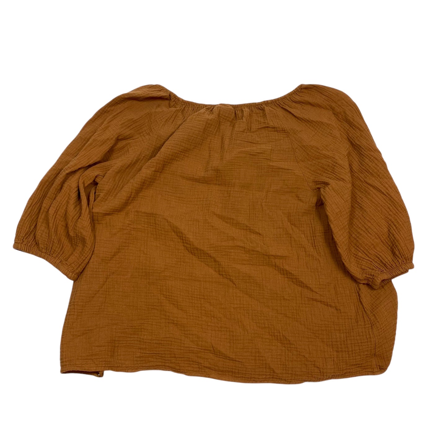 Top Long Sleeve By Ava & Viv In Orange, Size: 1x