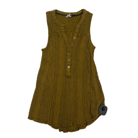 Top Sleeveless By Anthropologie In Yellow, Size: S