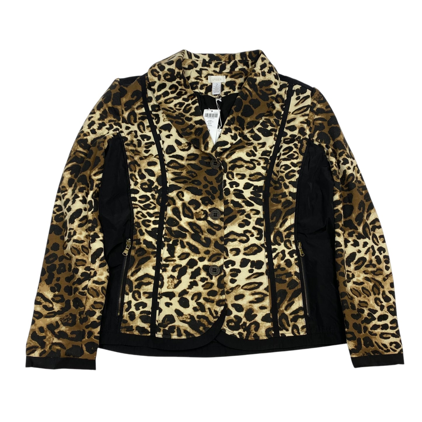 Jacket Other By Chicos In Animal Print, Size: L