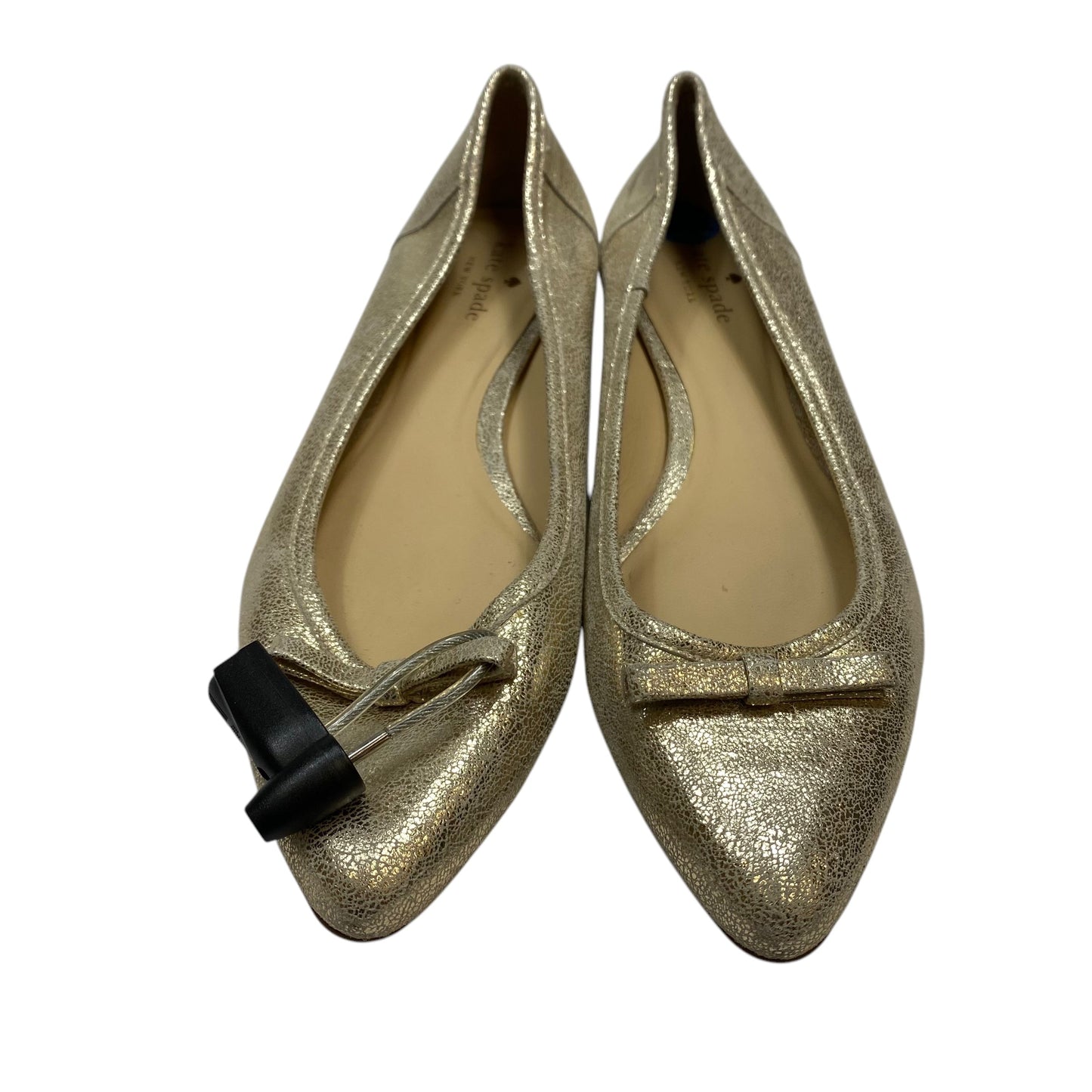 Shoes Designer By Kate Spade In Gold, Size: 7.5