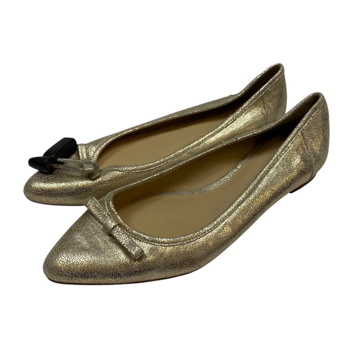 Shoes Designer By Kate Spade In Gold, Size: 7.5