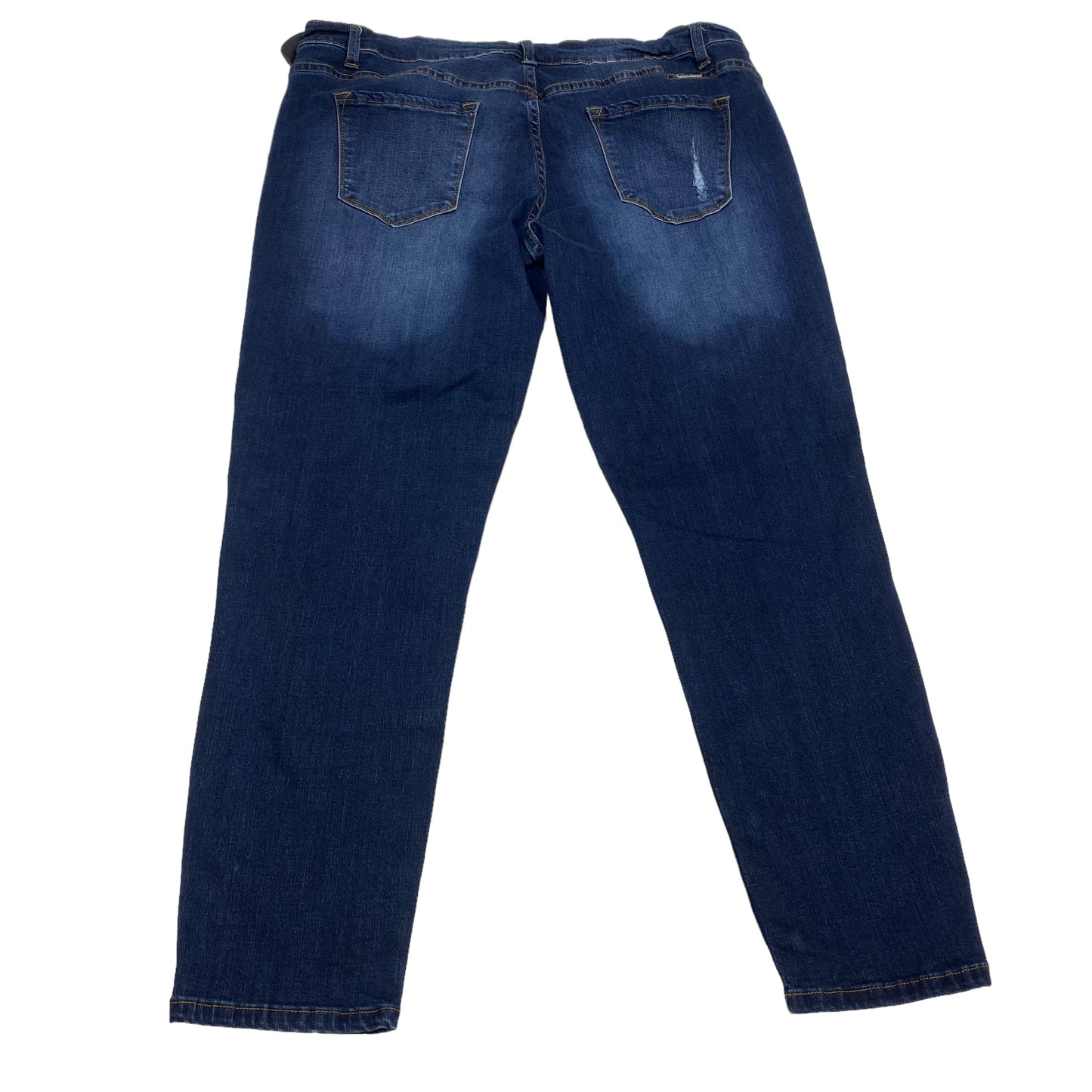 Jeans Straight By Kancan In Blue Denim, Size: 18