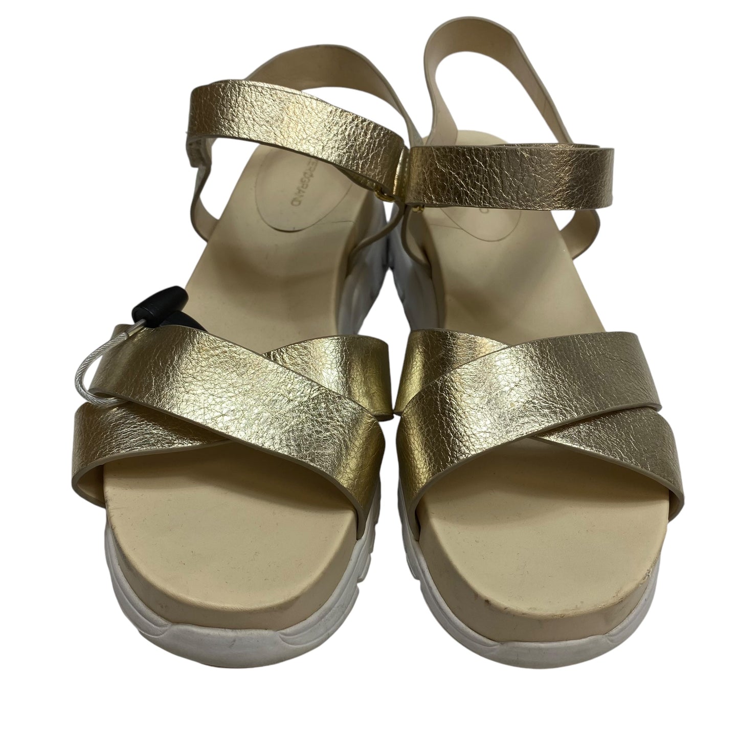 Sandals Designer By Cole-haan In Gold, Size: 10