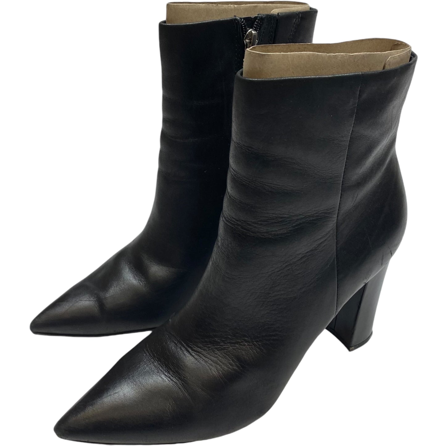 Boots Ankle Heels By Marc Fisher In Black, Size: 8.5