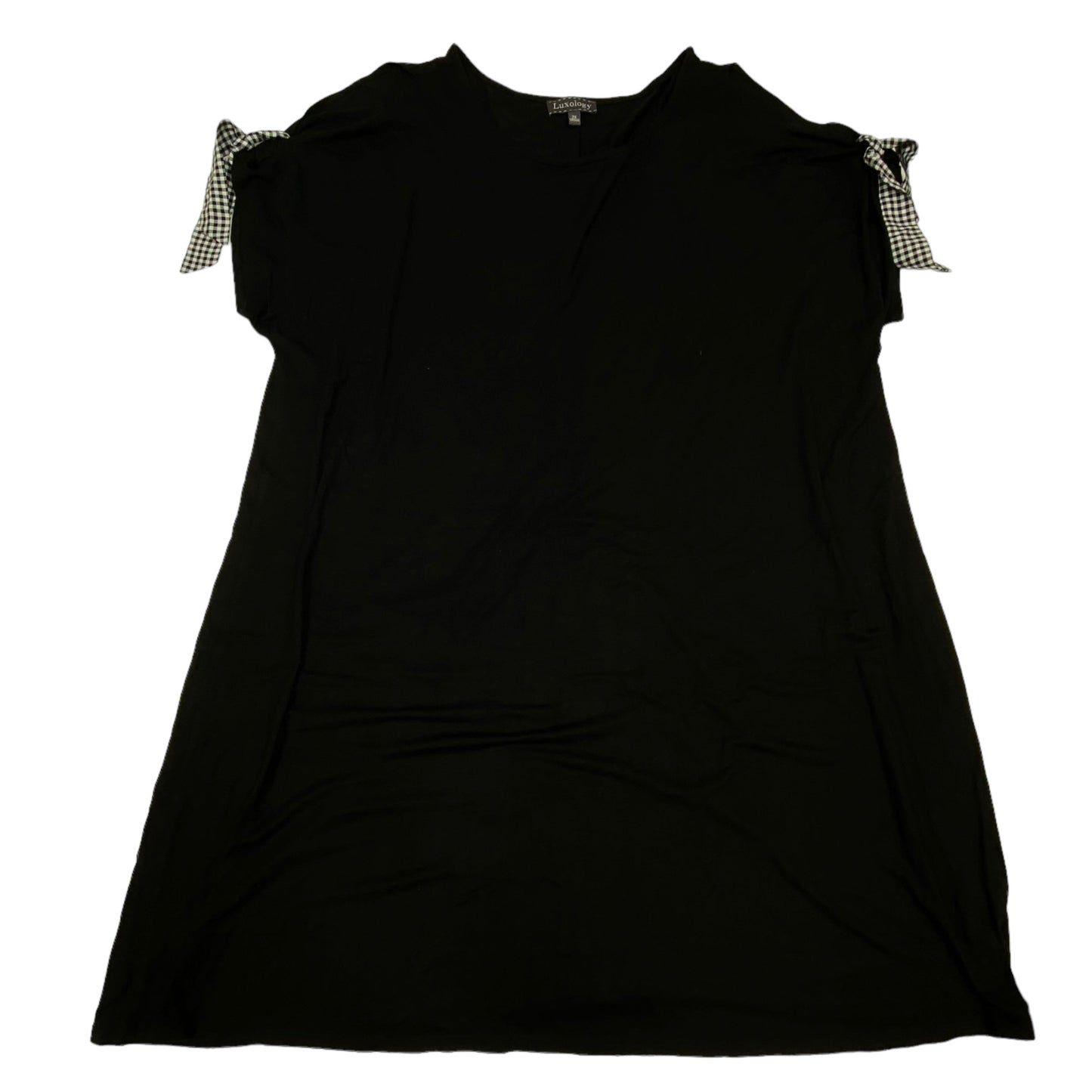 Black Dress Casual Short Luxology, Size 2x