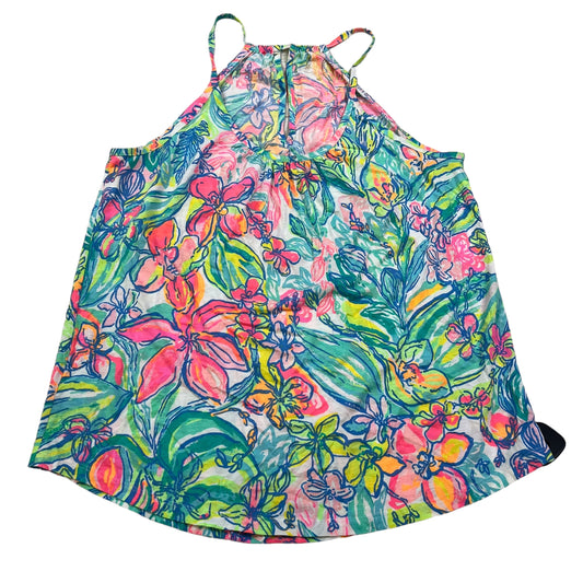 Pink Top Sleeveless Designer Lilly Pulitzer, Size S