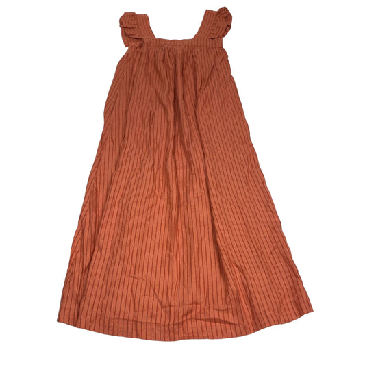 Orange Dress Casual Midi A New Day, Size S