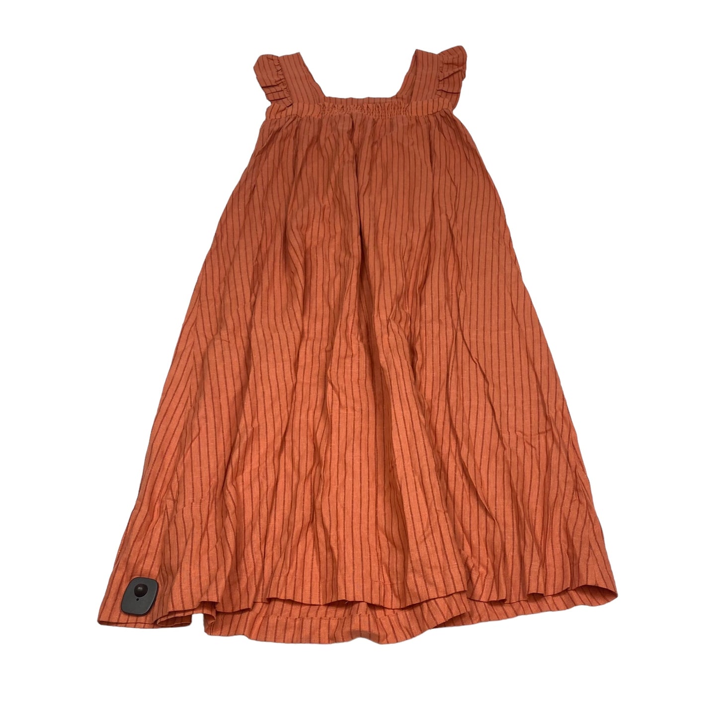 Orange Dress Casual Midi A New Day, Size S