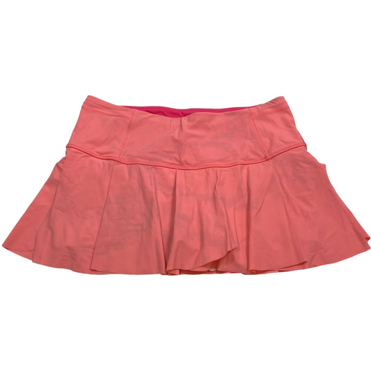 Athletic Skort Designer By Lululemon In Pink, Size: 8