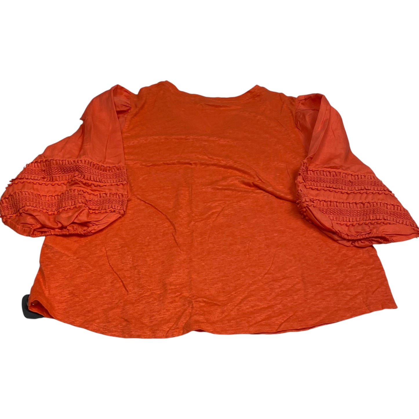 Top 3/4 Sleeve By Chicos In Orange, Size: Xxl