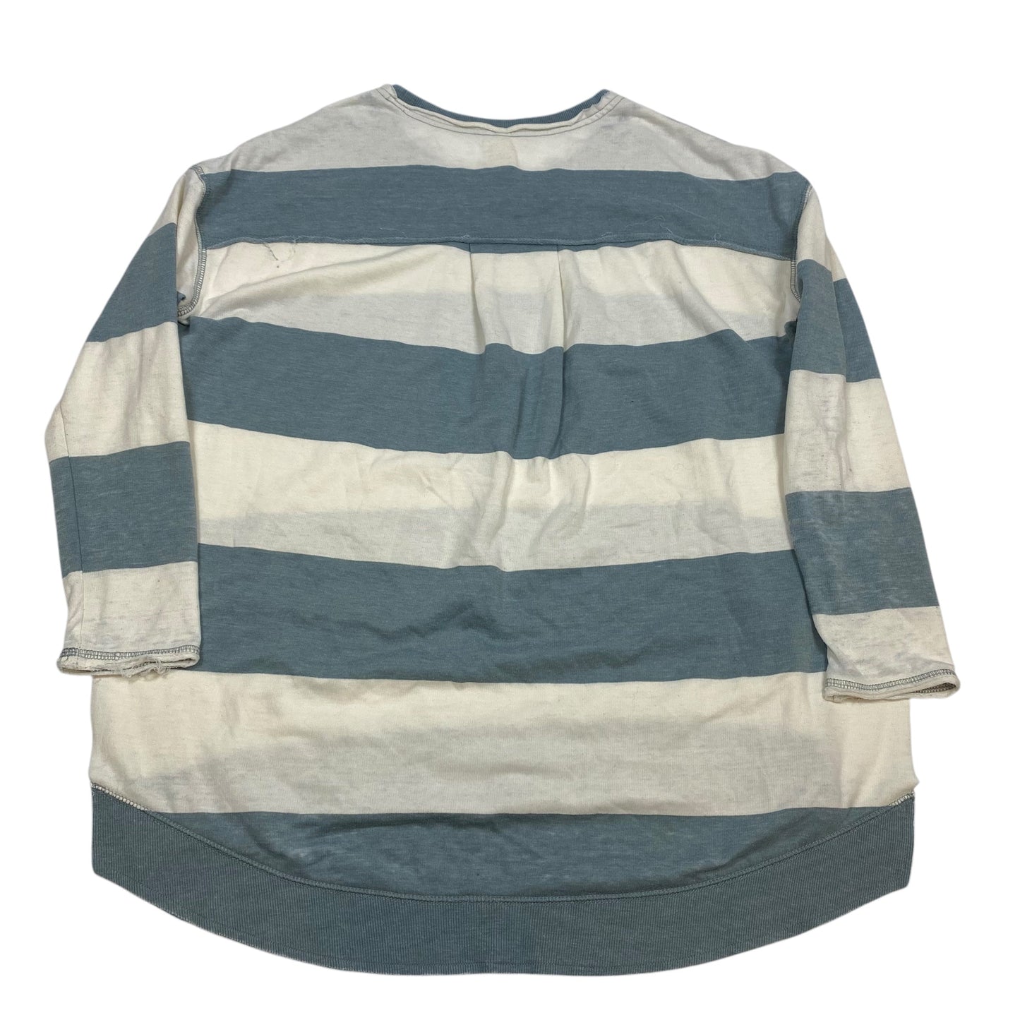 Top Long Sleeve By Altard State In Blue & White, Size: S