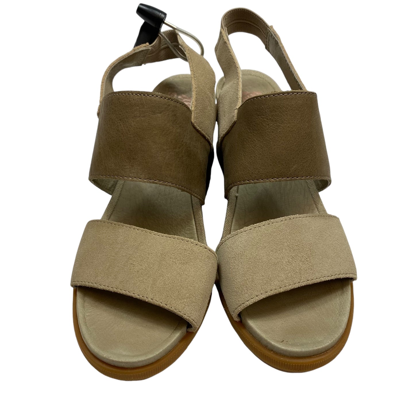 Sandals Heels Wedge By Sorel In Tan, Size: 7