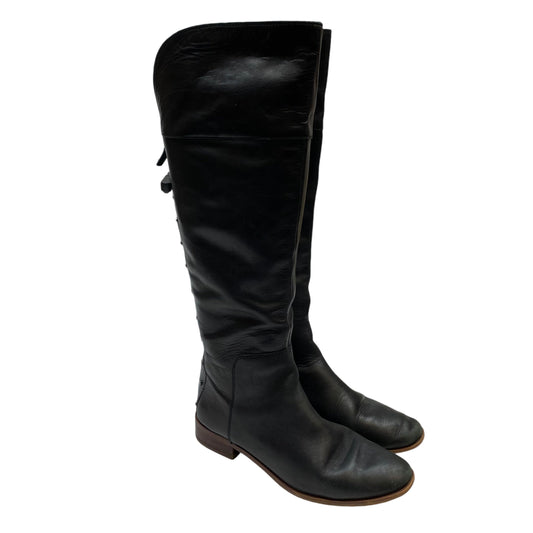 Boots Leather By Franco Sarto In Black, Size: 9.5