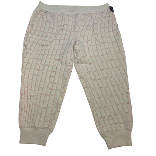 Athletic Pants By Nike Apparel In Cream & Pink, Size: Xl