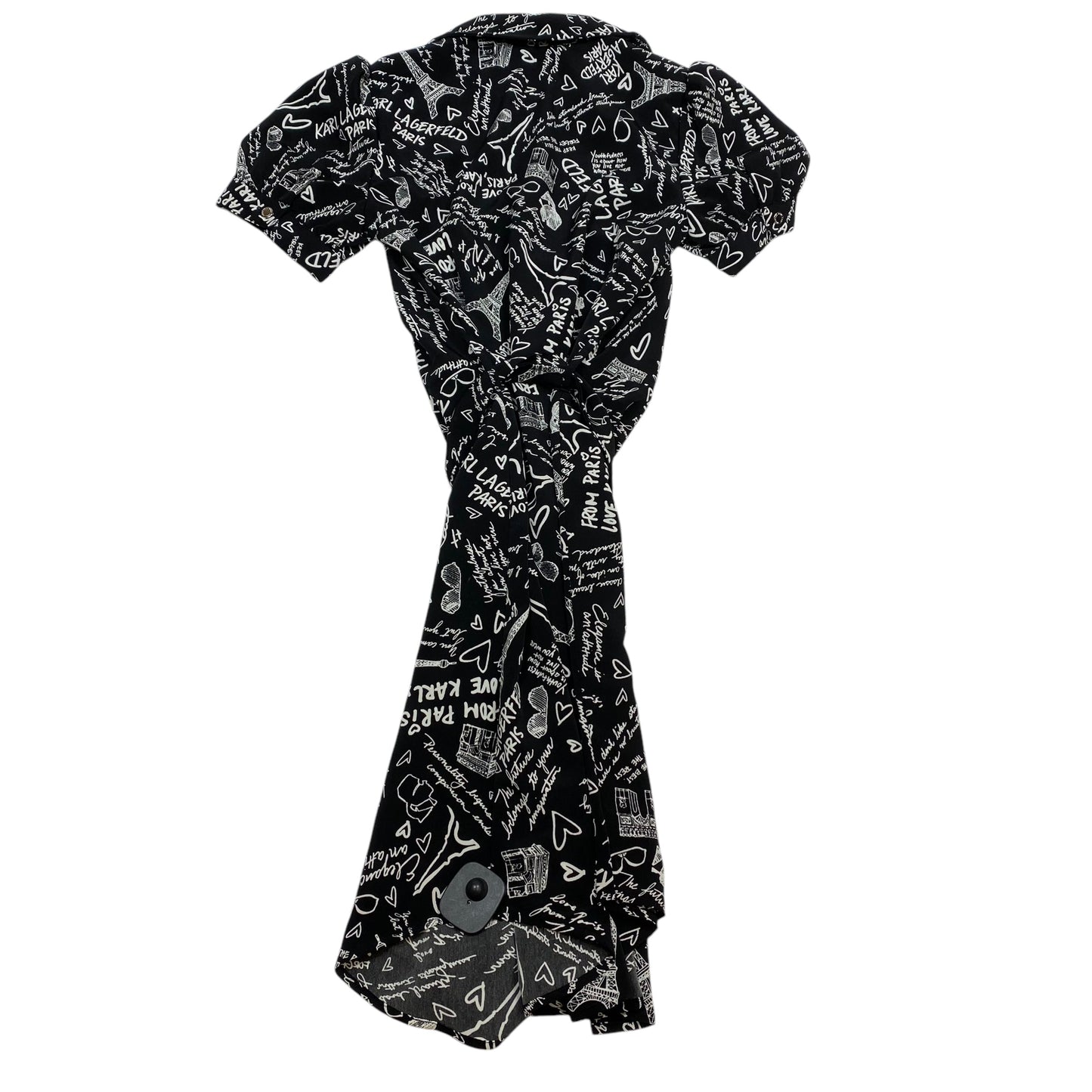 Dress Designer By Karl Lagerfeld In Black & White, Size: Xs