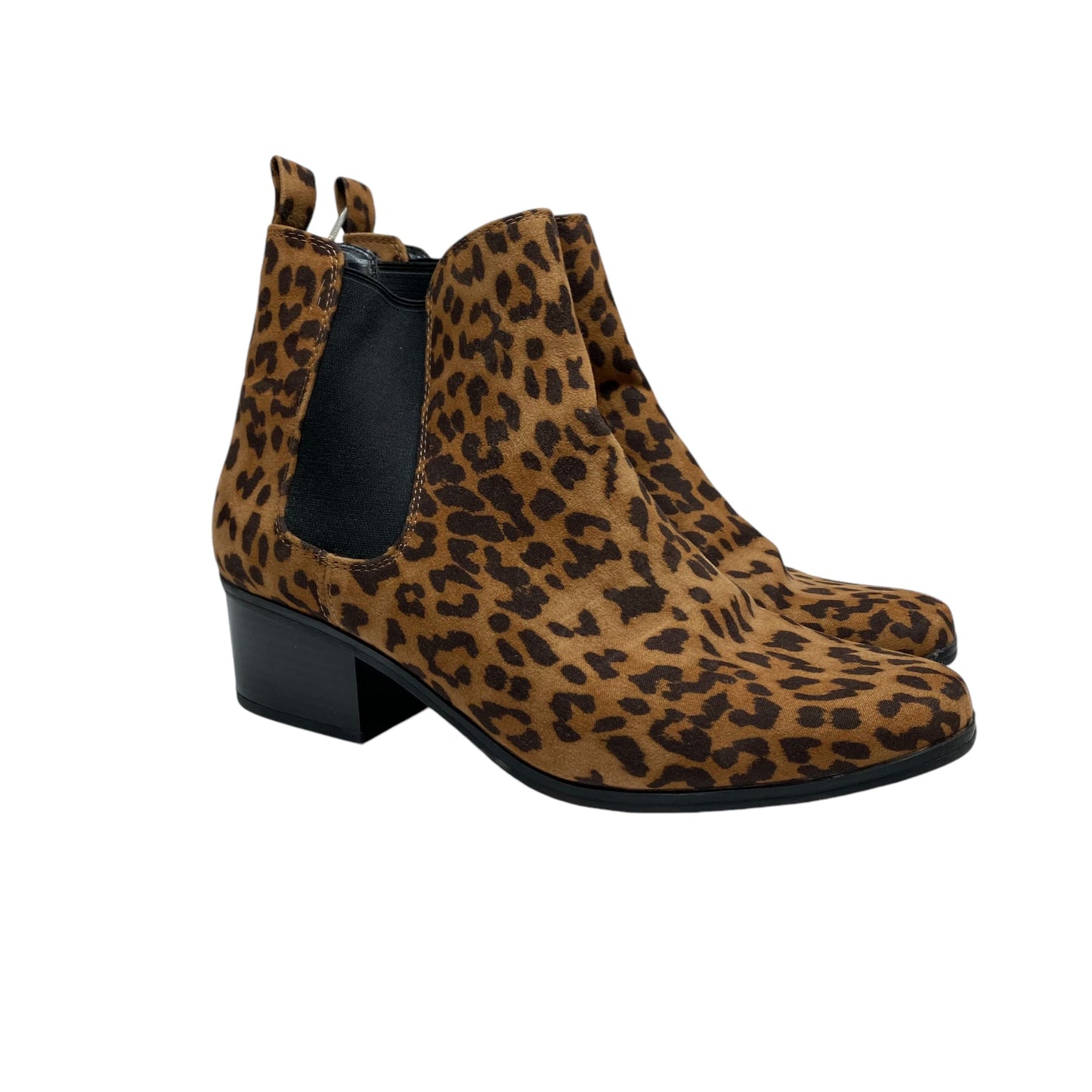 Boots Ankle Heels By A New Day In Animal Print, Size: 9.5