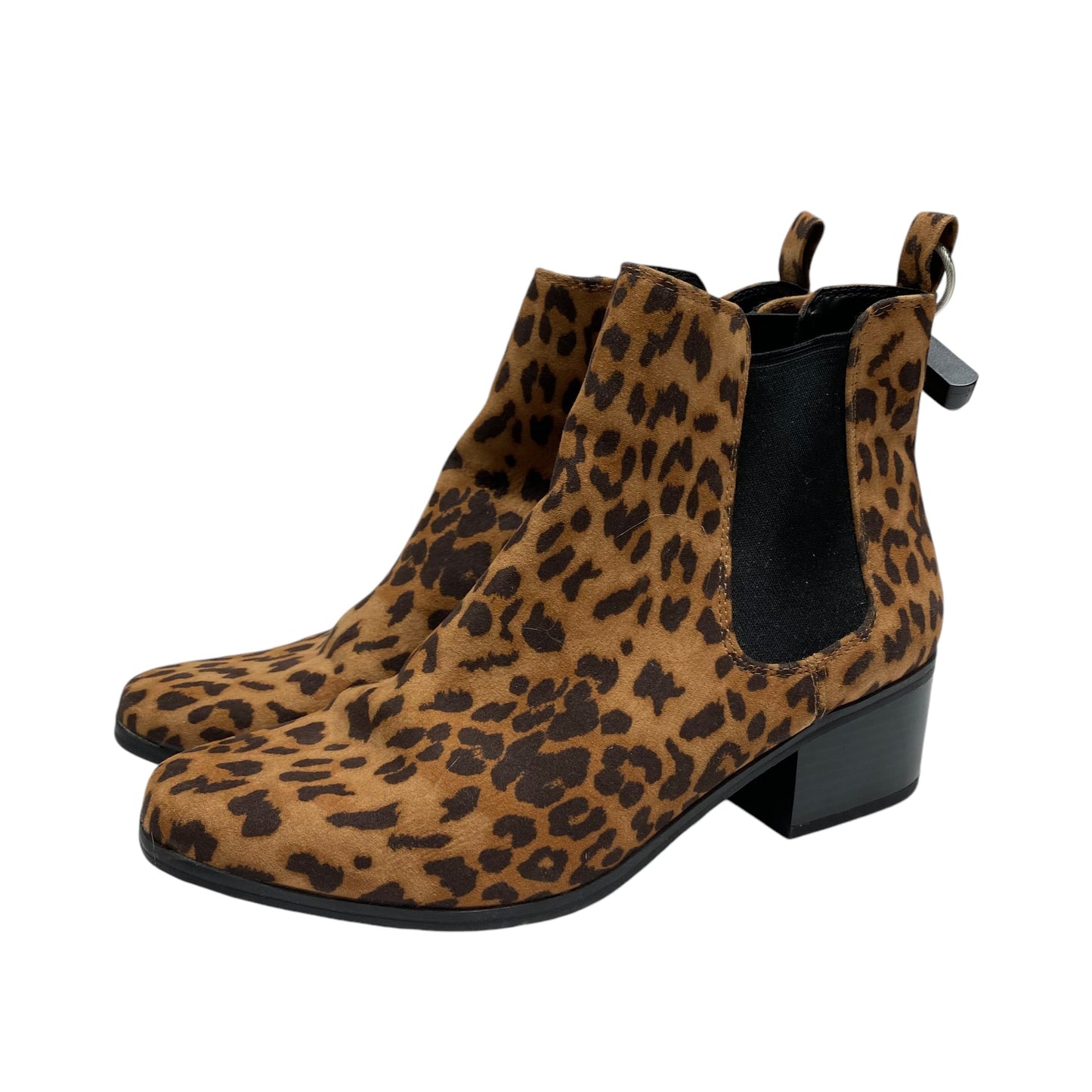 Boots Ankle Heels By A New Day In Animal Print, Size: 9.5