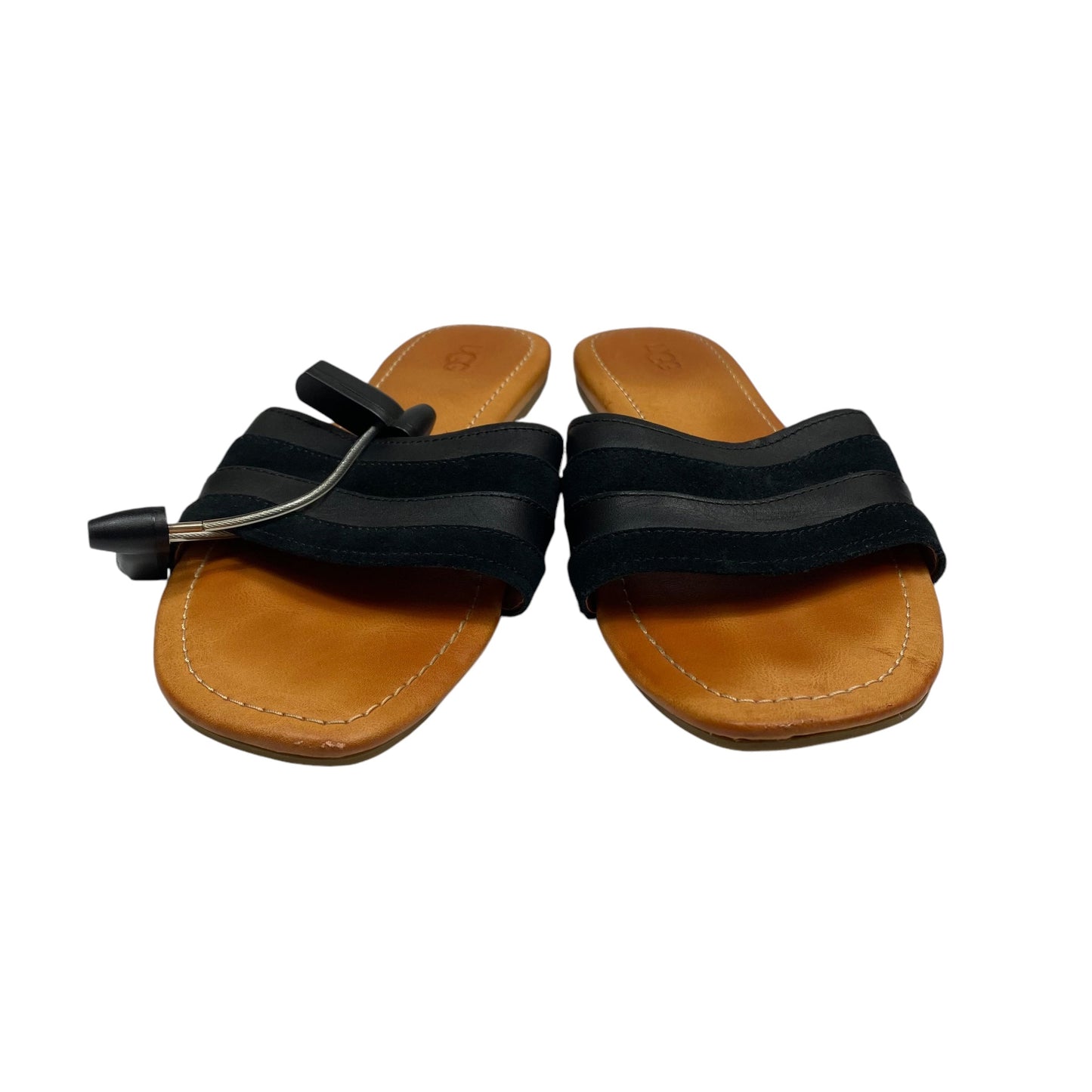 Sandals Designer By Ugg In Black, Size: 8.5