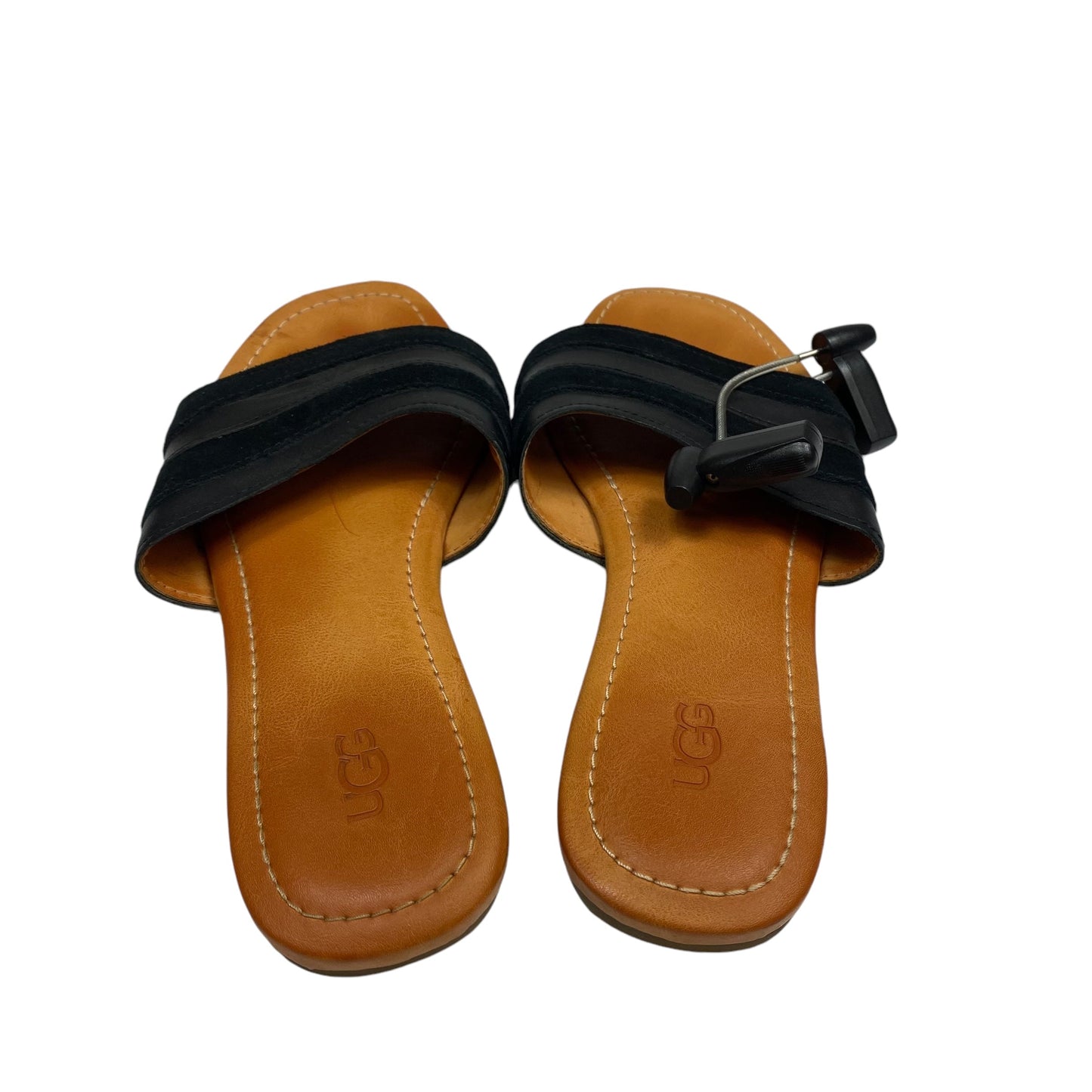 Sandals Designer By Ugg In Black, Size: 8.5