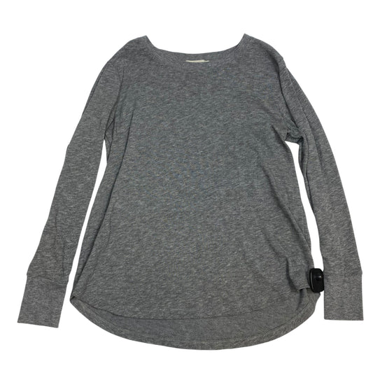 Top Long Sleeve By Loft In Grey, Size: M