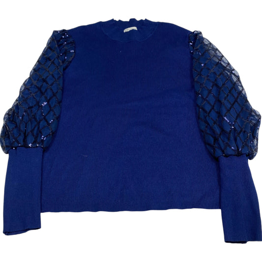 Top Long Sleeve By Cato In Blue, Size: 3x