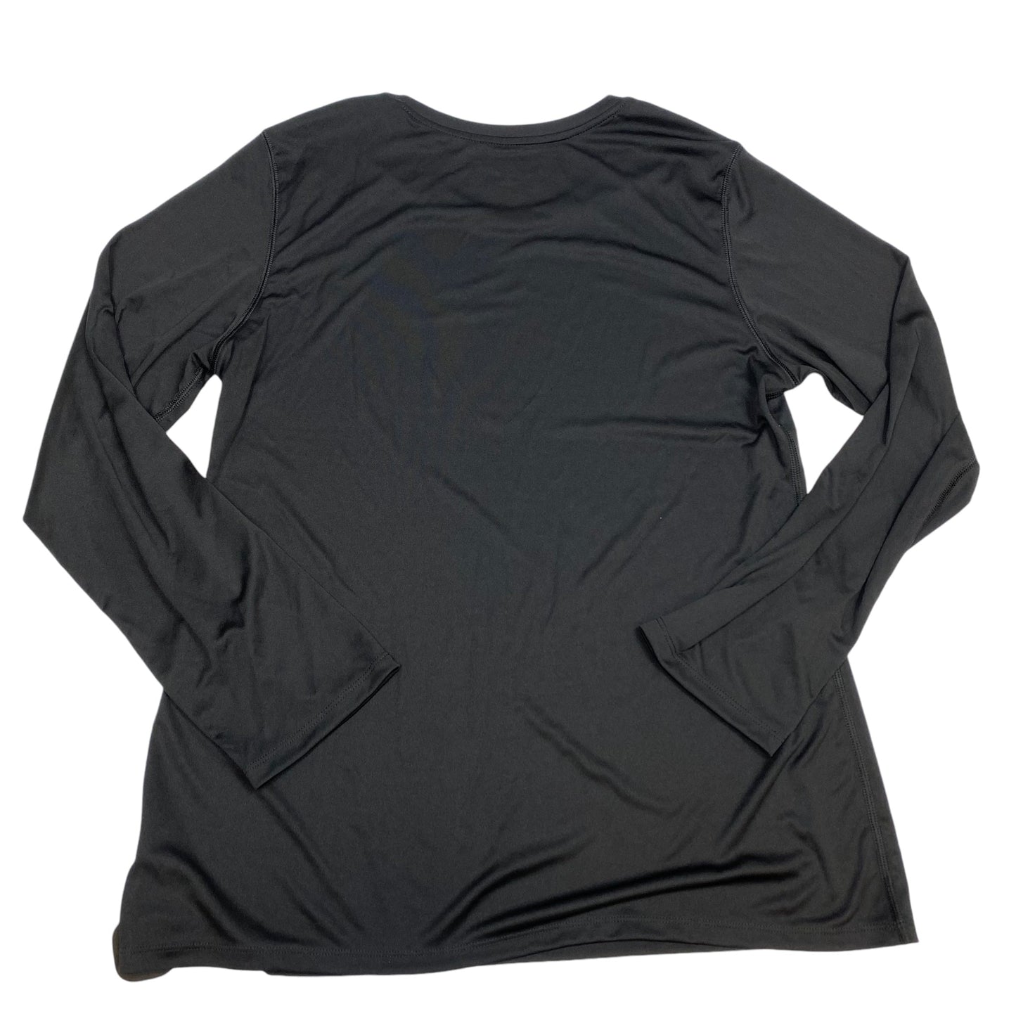 Athletic Top Long Sleeve Crewneck By Hanes In Black, Size: 1x