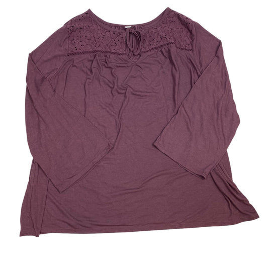 Top Long Sleeve By Old Navy In Purple, Size: 3x