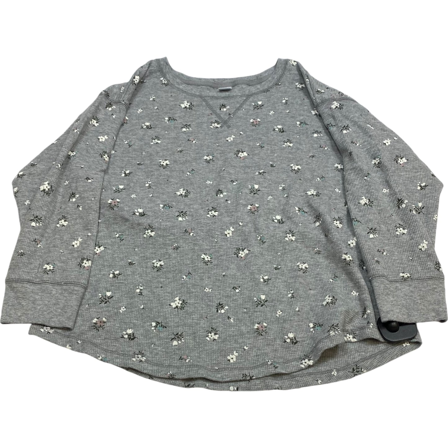 Top 3/4 Sleeve By Old Navy In Grey, Size: M