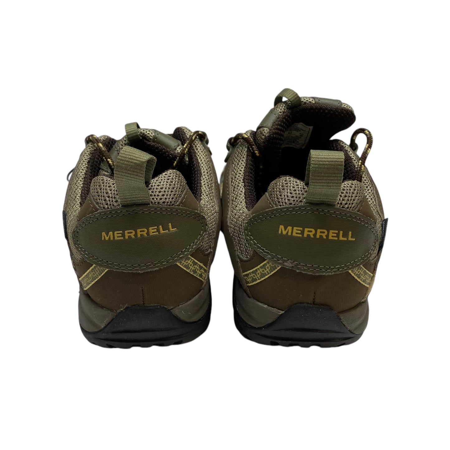 Shoes Hiking By Merrell In Green, Size: 9