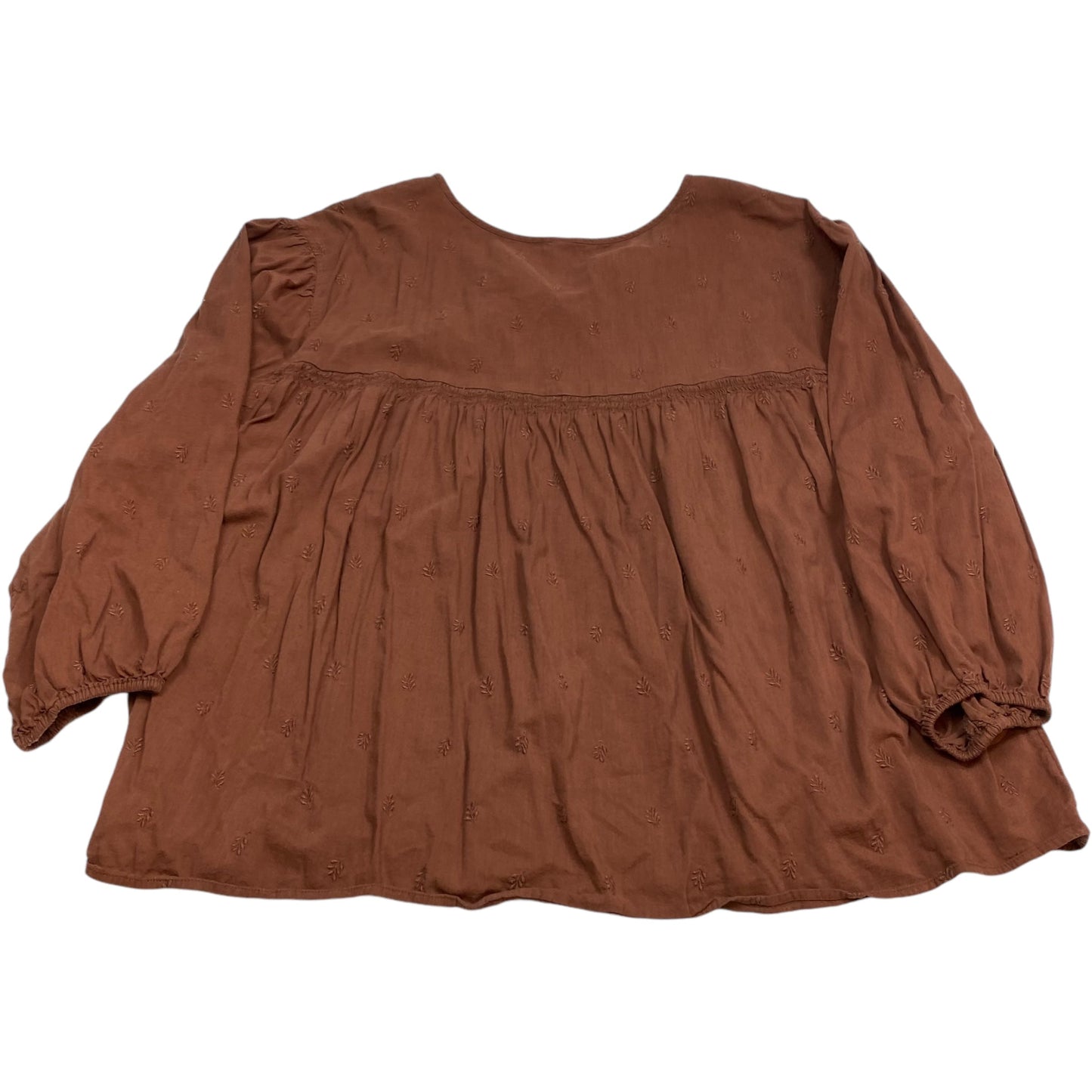 Top Long Sleeve By Old Navy In Brown, Size: 4x