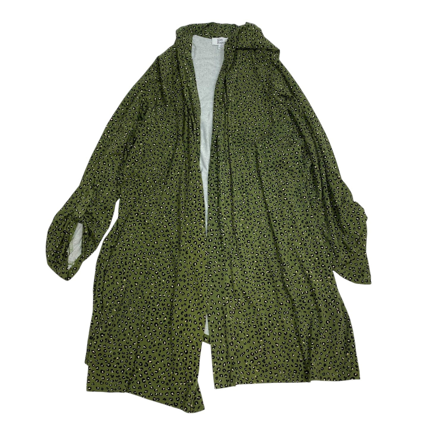 Cardigan By Kim Rogers In Green, Size: 2x