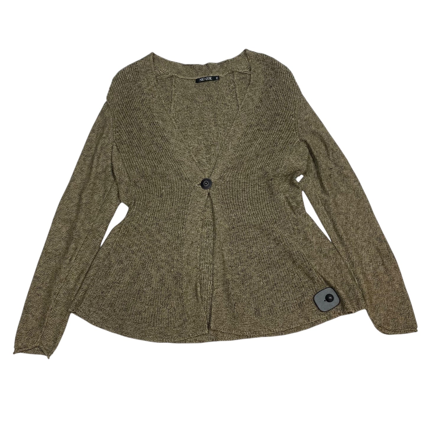 Sweater Cardigan By Nic + Zoe In Brown, Size: S