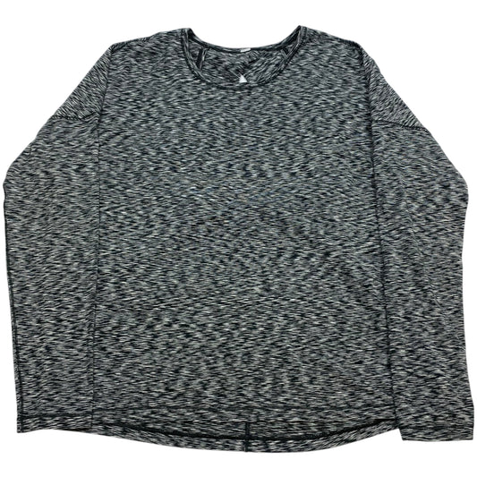 Athletic Top Long Sleeve Crewneck Designer By Lululemon In Grey, Size: S