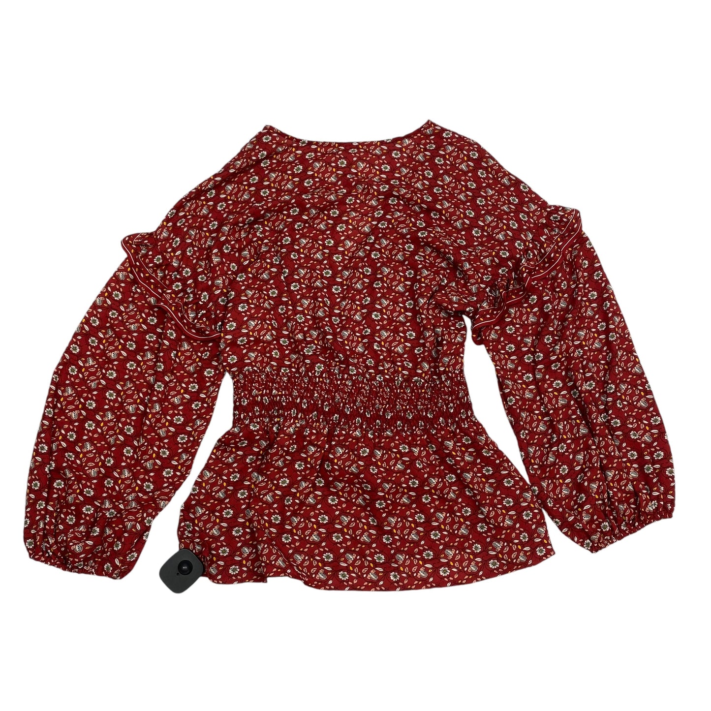 Blouse Long Sleeve By Max Studio In Red, Size: L