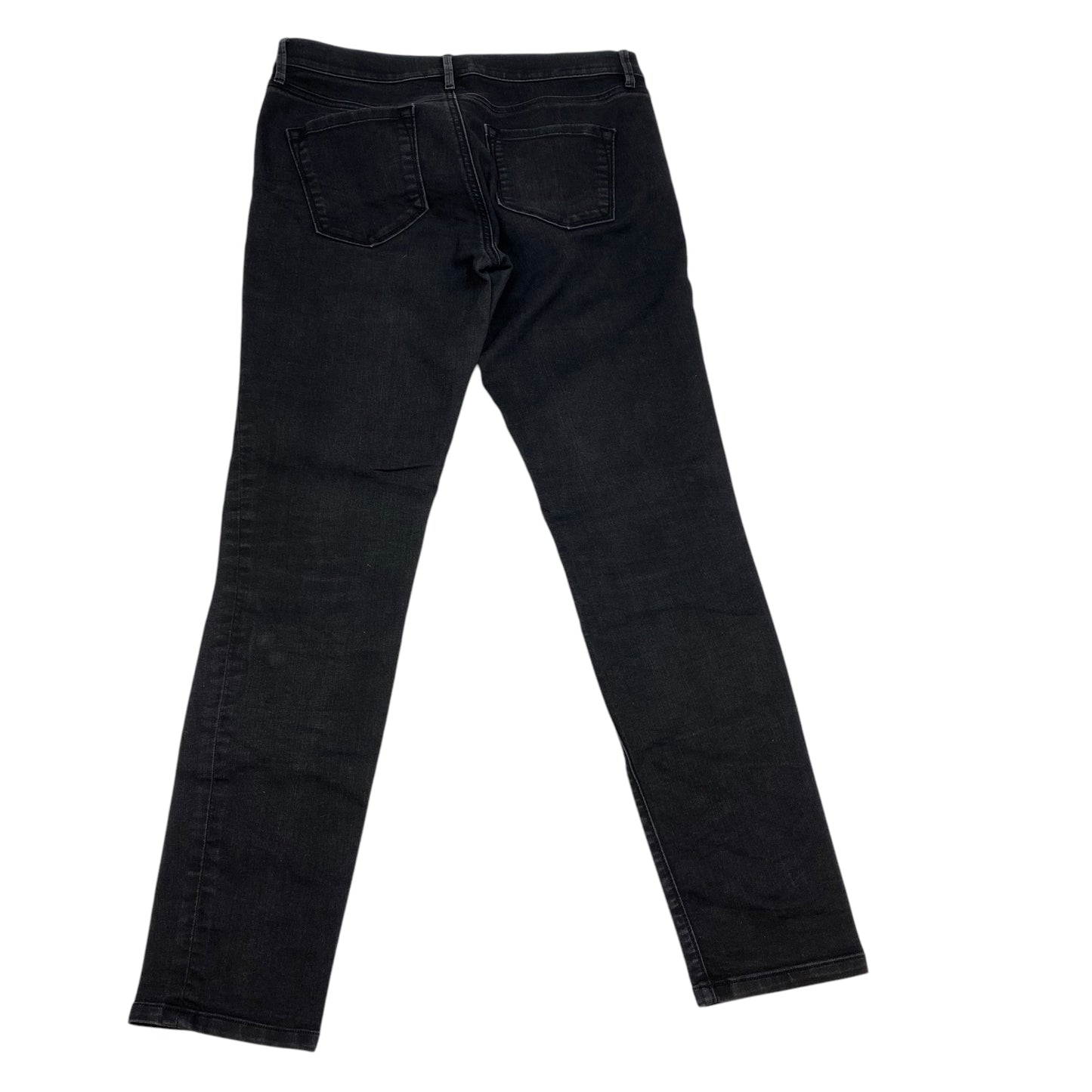 Jeans Skinny By Loft In Black Denim, Size: 8